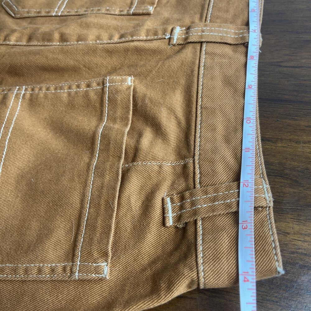 NWT Old Navy Size 2 Sly Fox Rust 100% Cotton Twill High Rise Utility Mini Skirt - Picture 8 of 12
